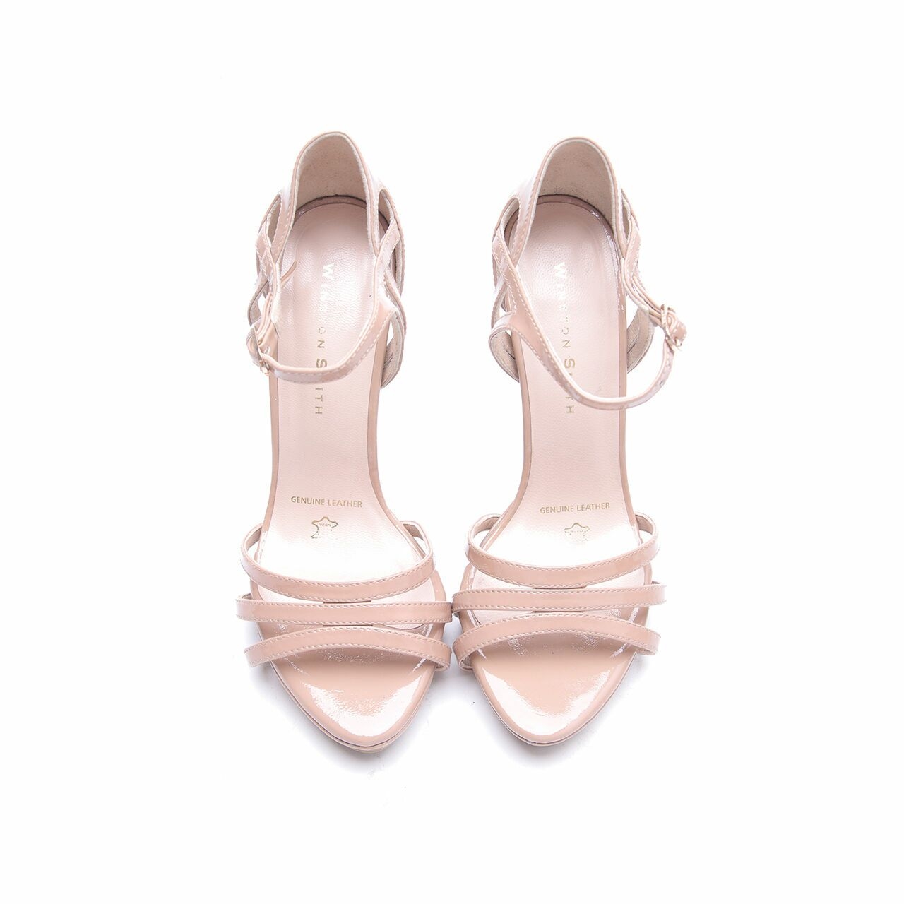 Winston Smith Nude Patent Leather Heels