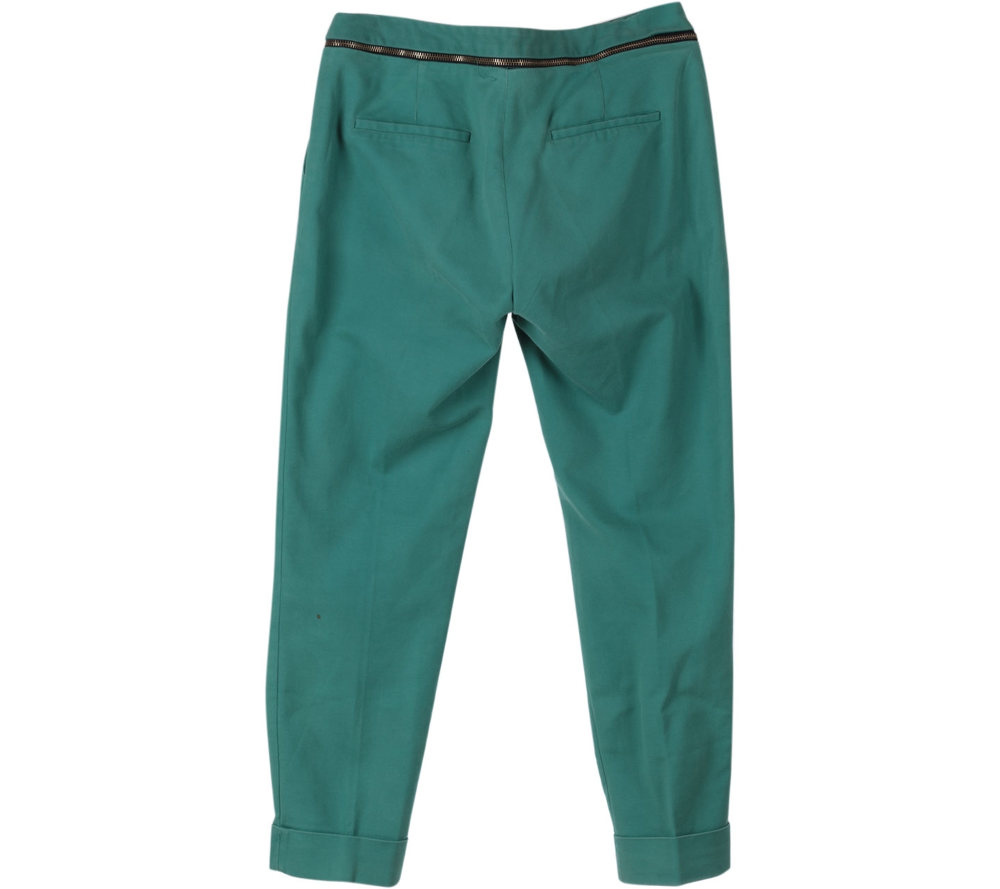 Zara Green Zipper Pants Pants