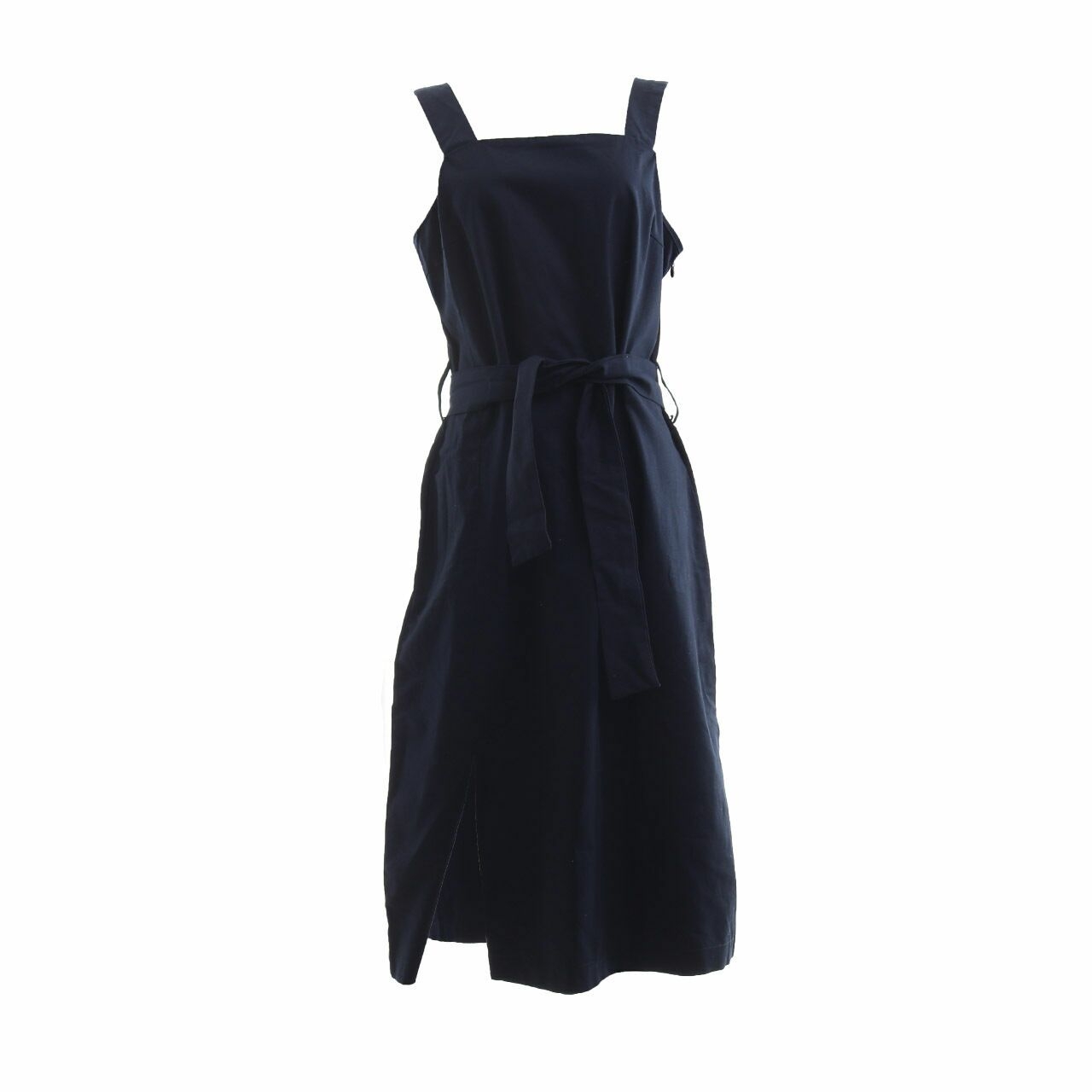 Schoncouture Navy With Slit Mini Dress