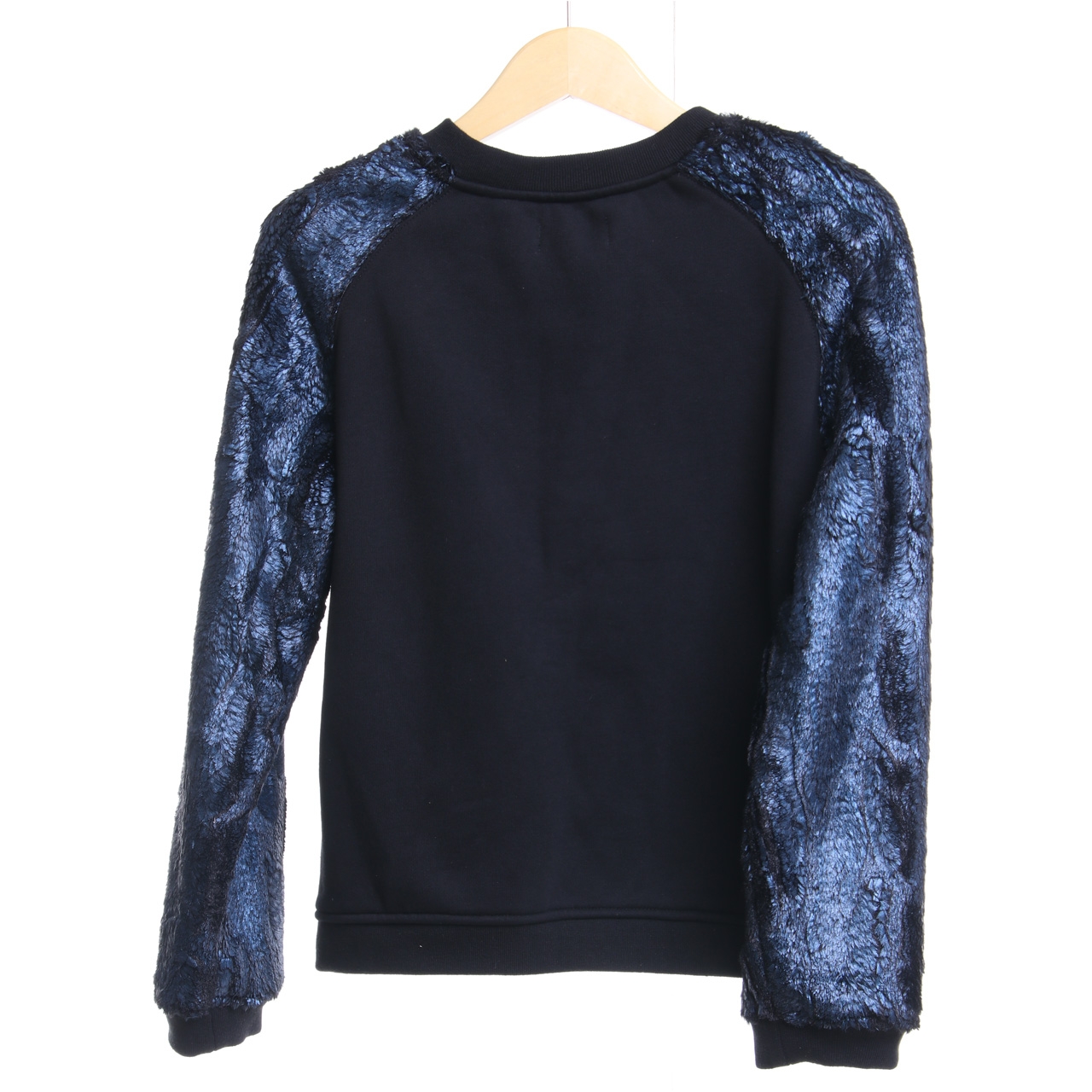 Eleven Paris Black And Dark Blue Sweater
