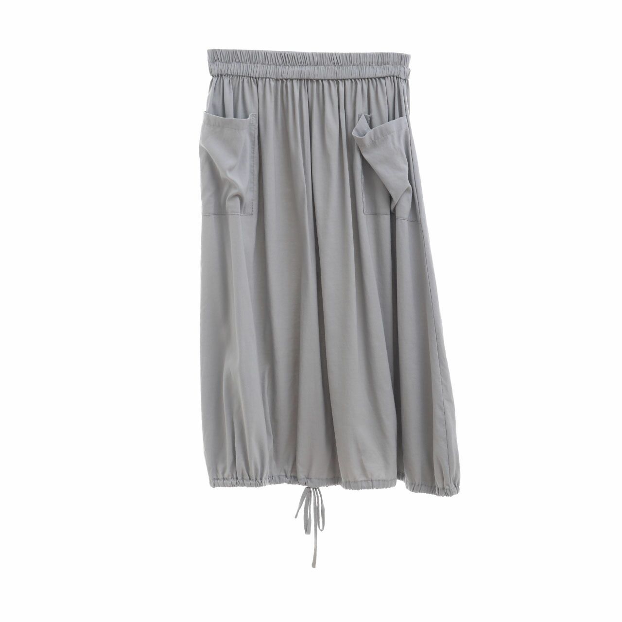 Maen Kaen Light Grey Midi Skirt