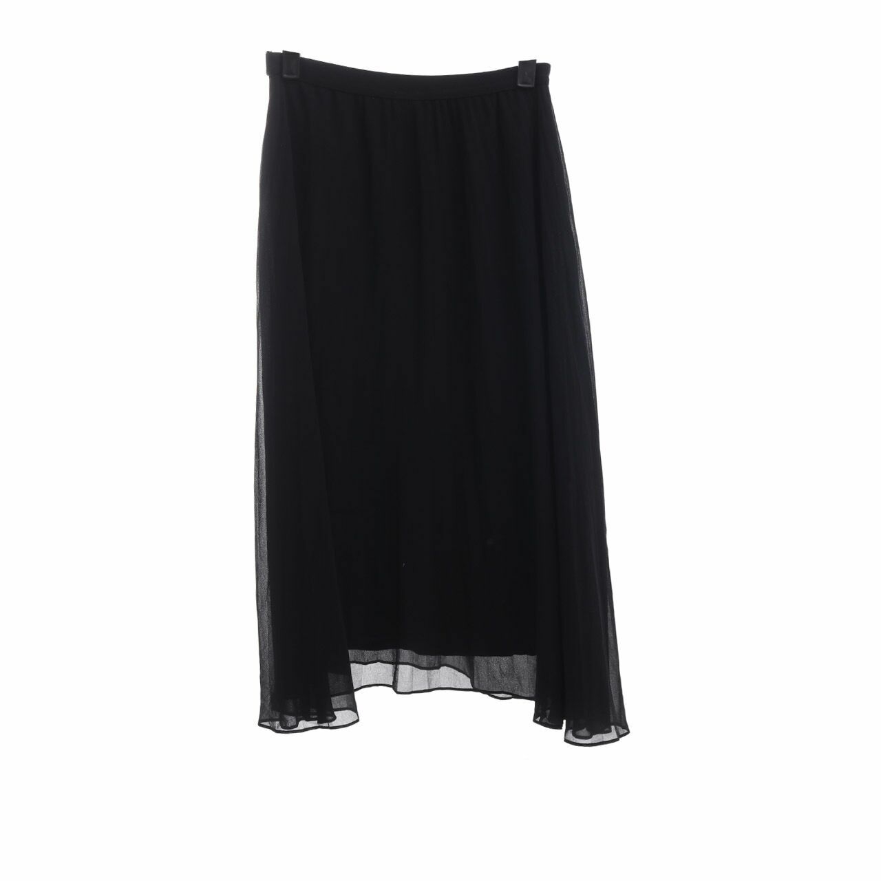 j.jill Black Pleats Mini Skirt
