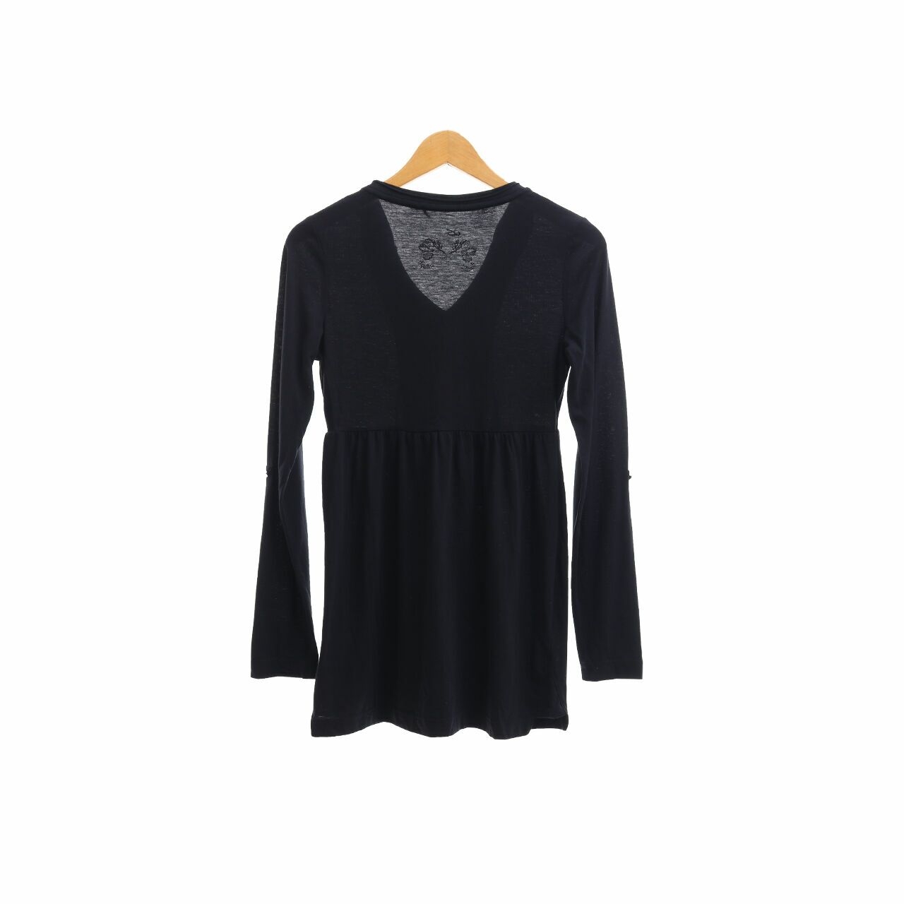 QS by s.Oliver Black Long Sleeve Blouse