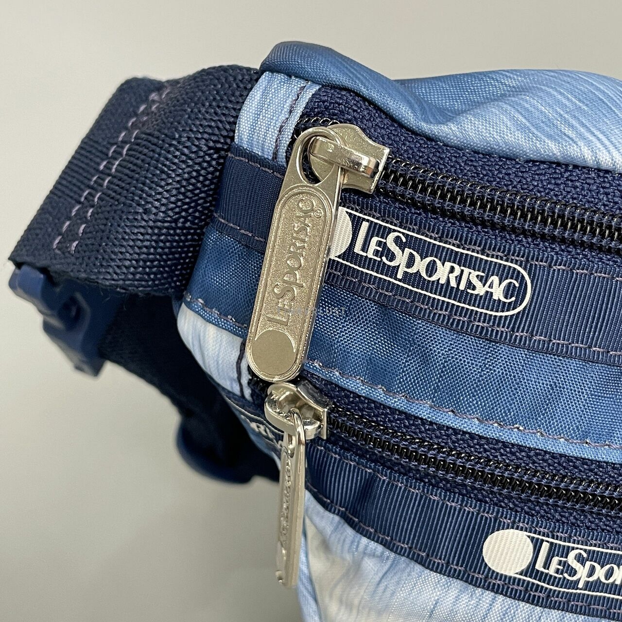 Le Sportsac Blue & White Waist Bag