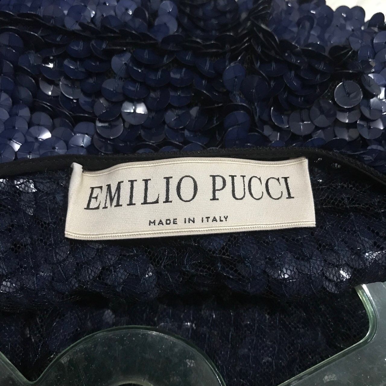 Emilio Pucci Sequin Blue Cardigan
