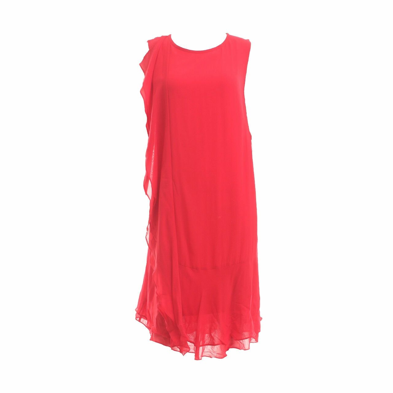 MaxMara Red Midi Dress