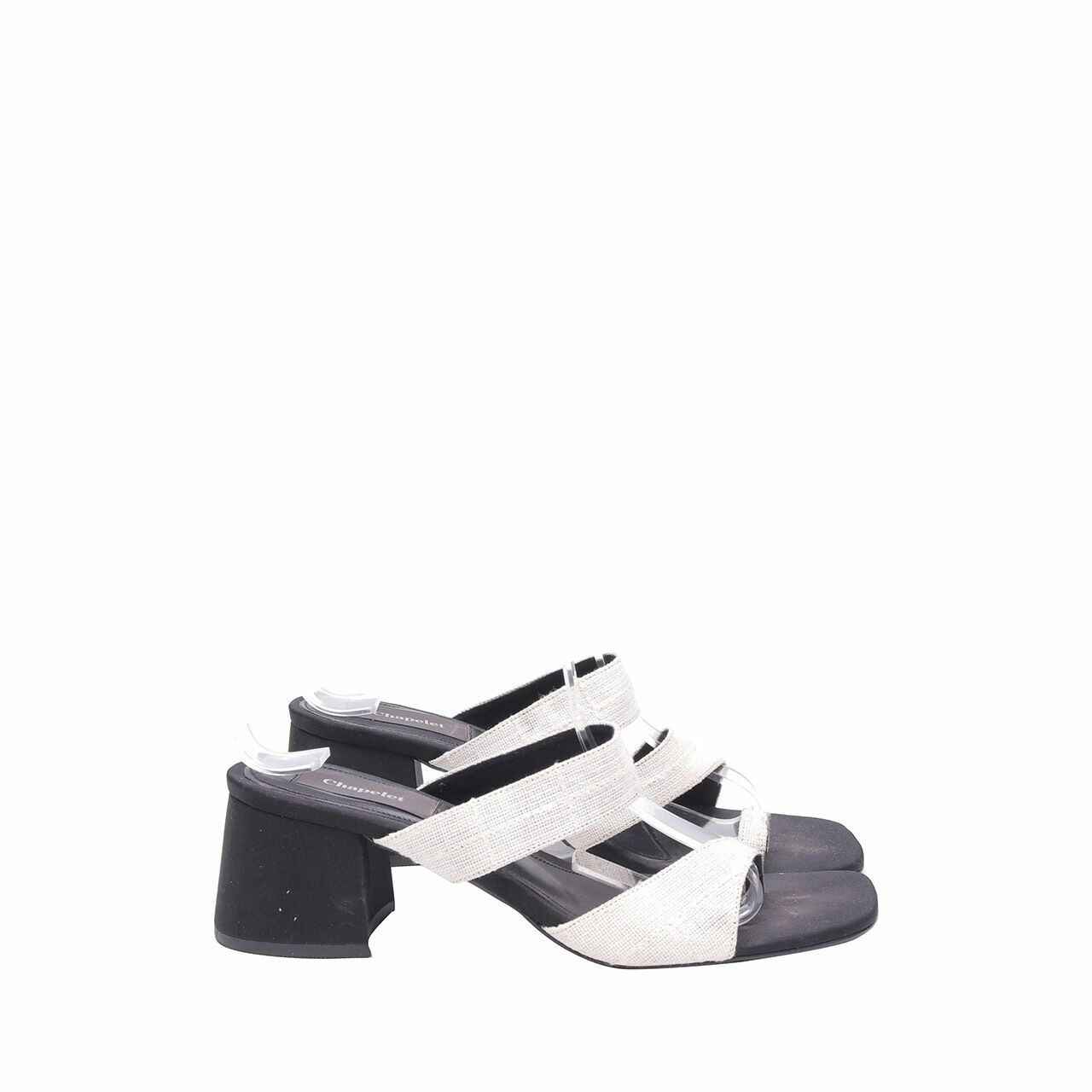 Chapelet Black & White Heels