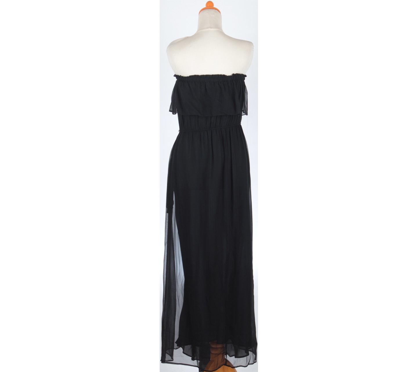 Mango Black Tube Long Dress