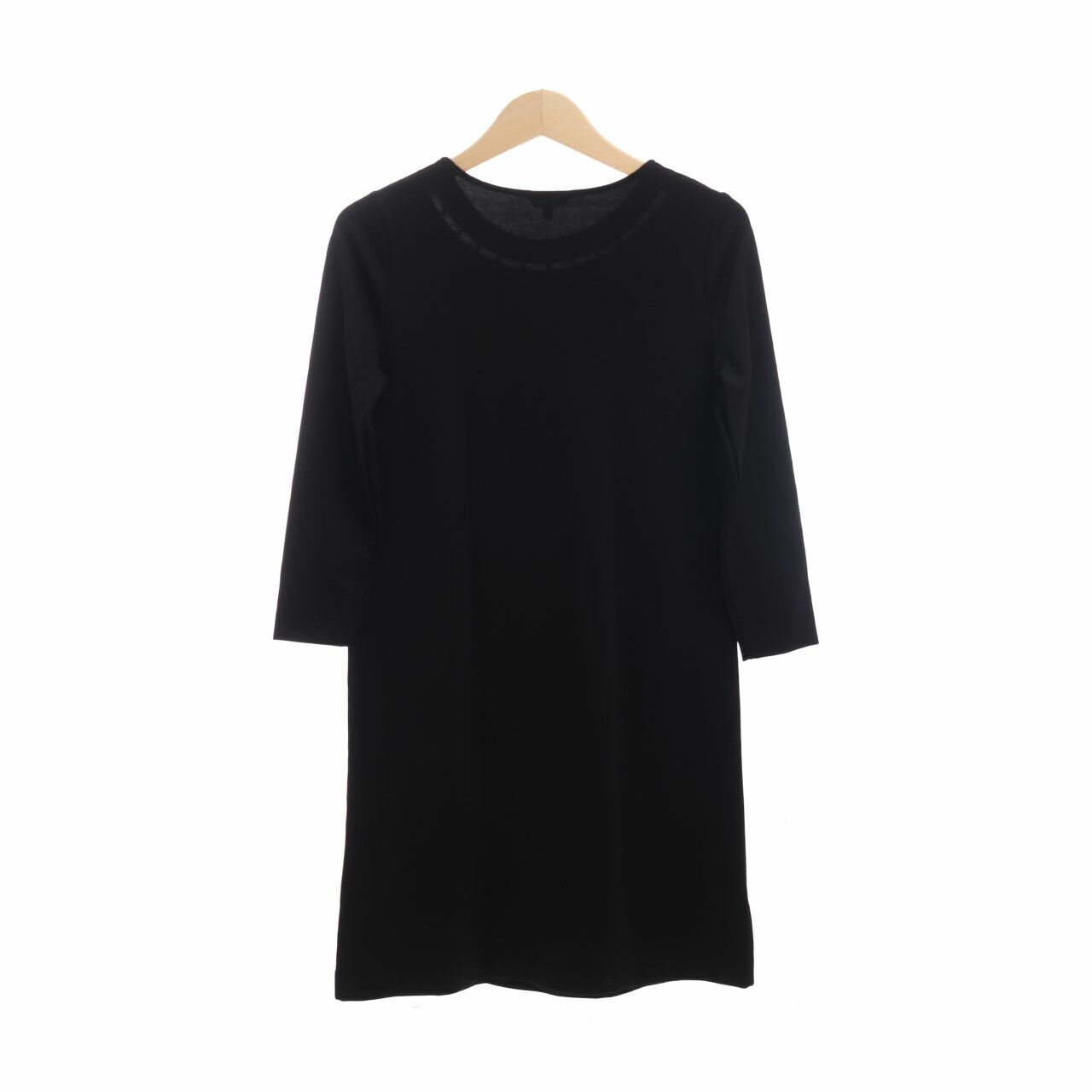 Massimo Dutti Black Midi Dress