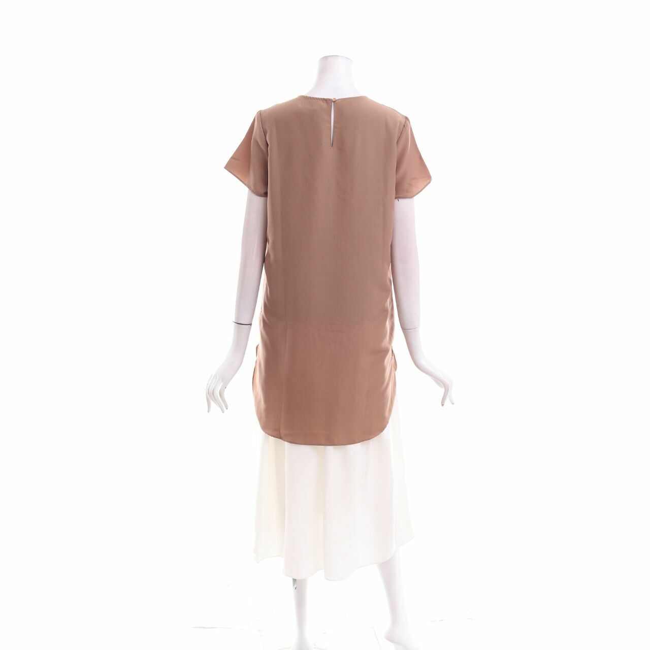 Cotton Ink Brown Midi Dress