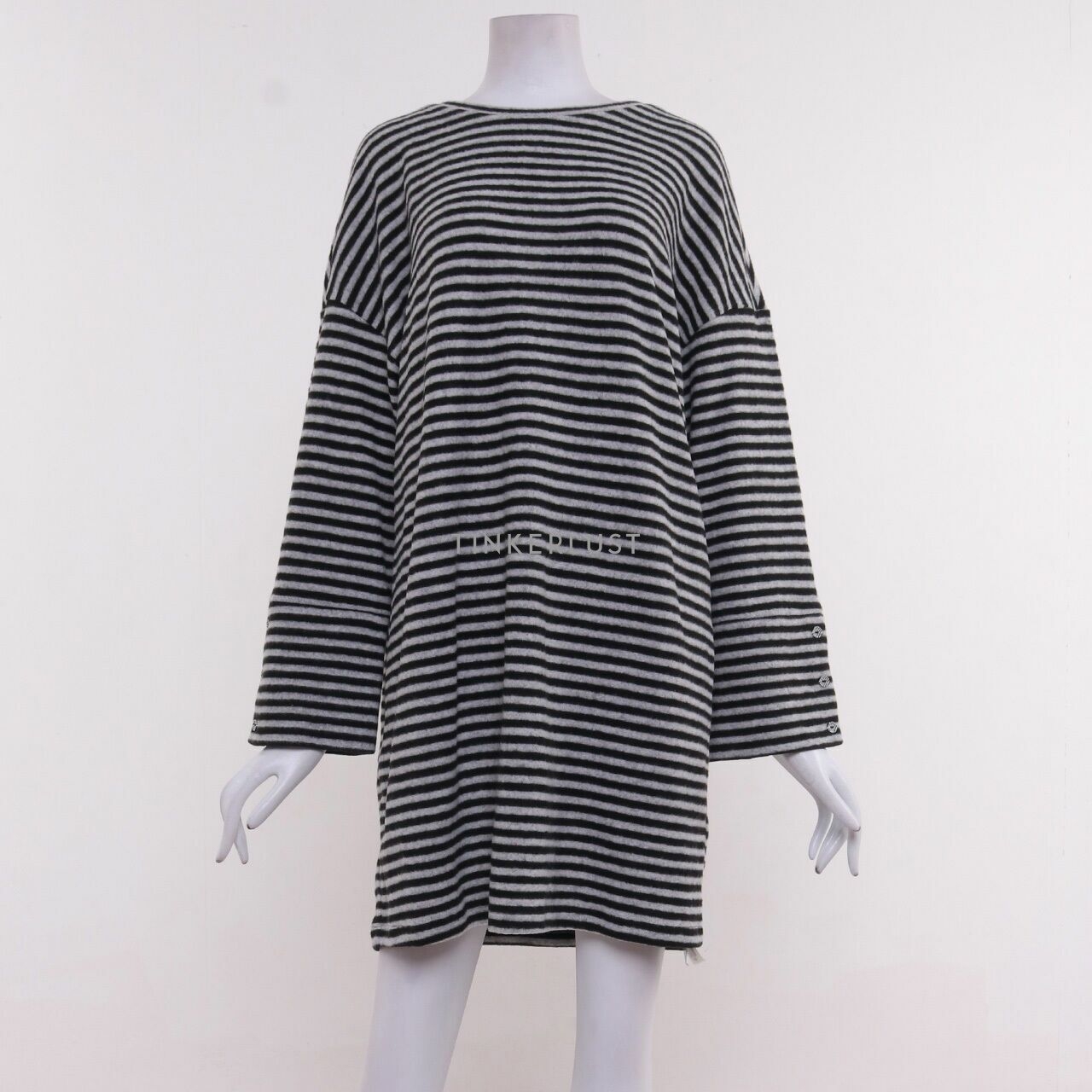 Home & Me Vero Moda Black & White Stripes Mini Dress