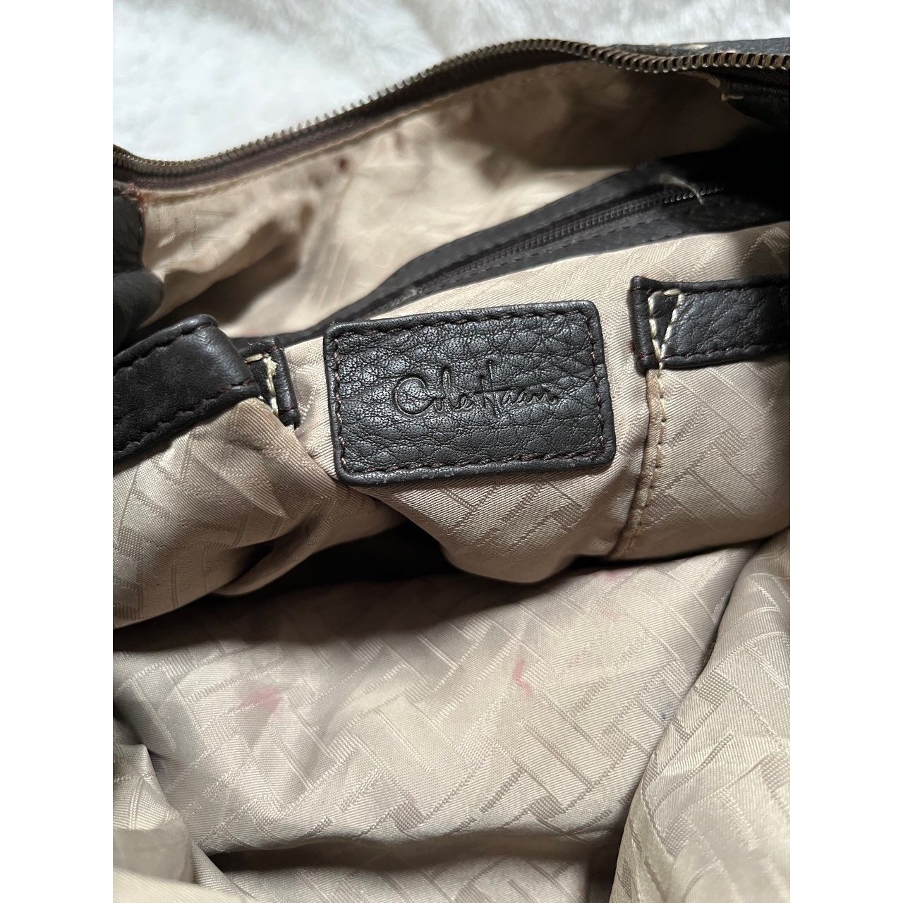 Cole Haan Dark Brown Tote Bag Leather