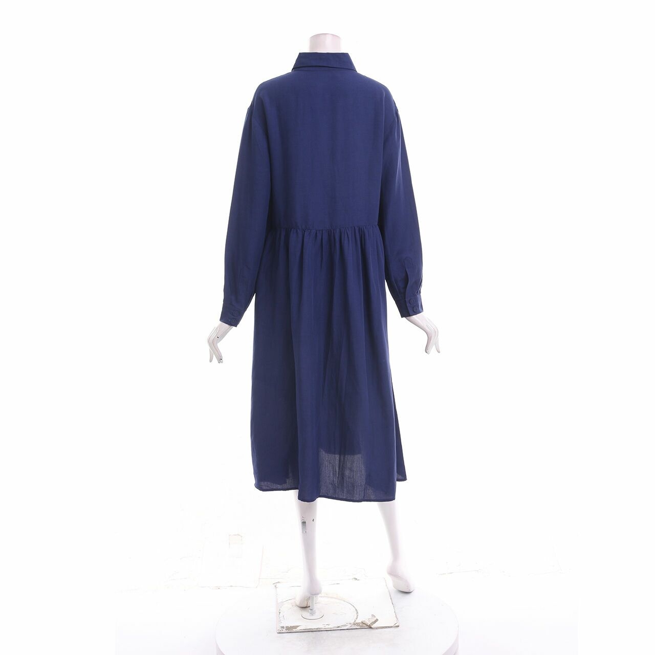 Auguste Blue Midi Shirt Dress
