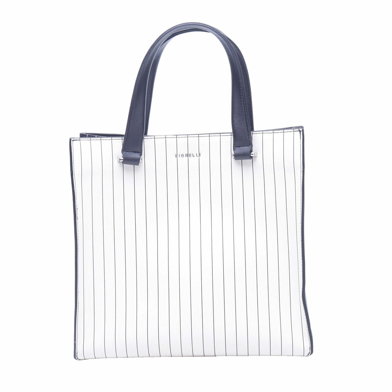 FIORELLI Black & White Stripes Tote Bag