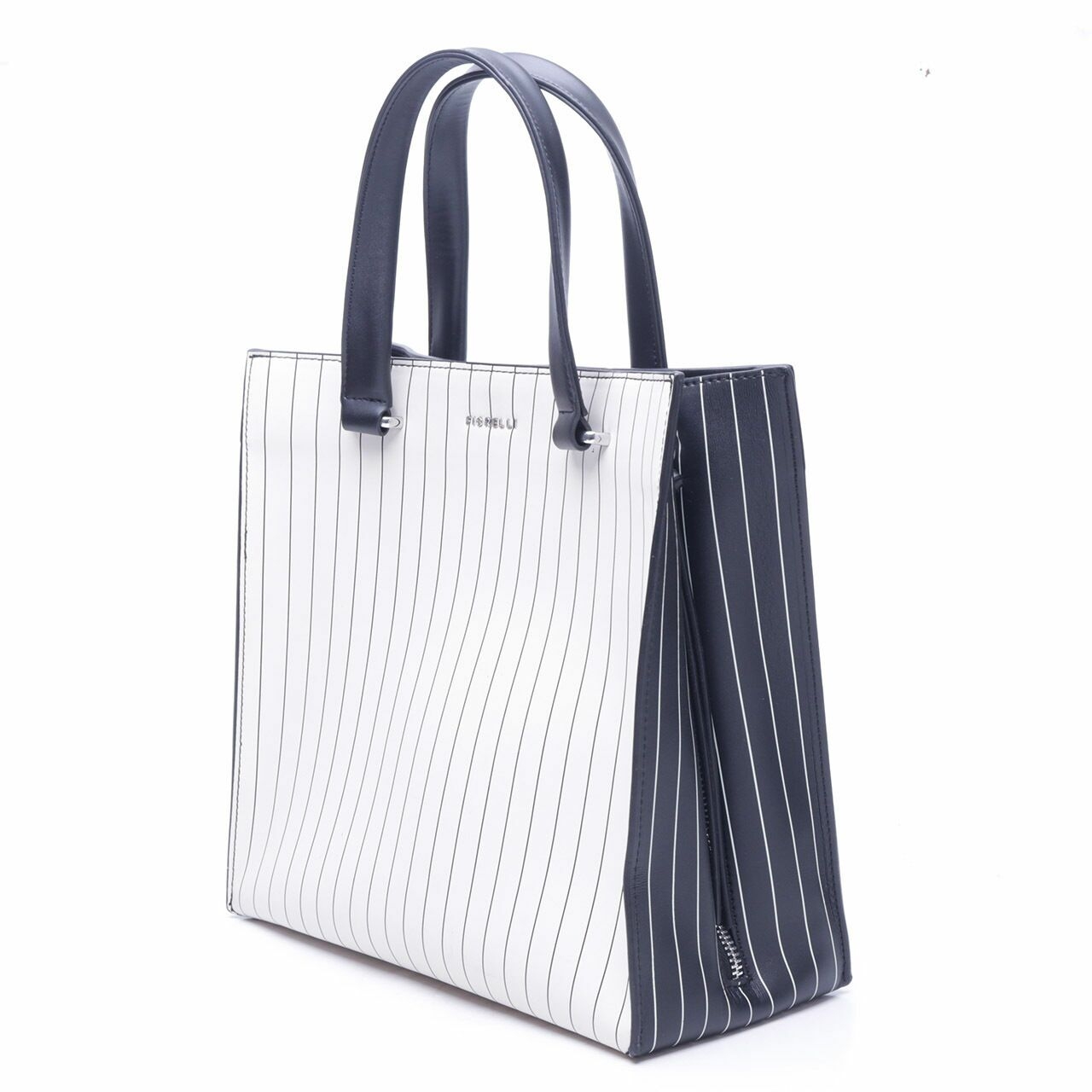 FIORELLI Black & White Stripes Tote Bag