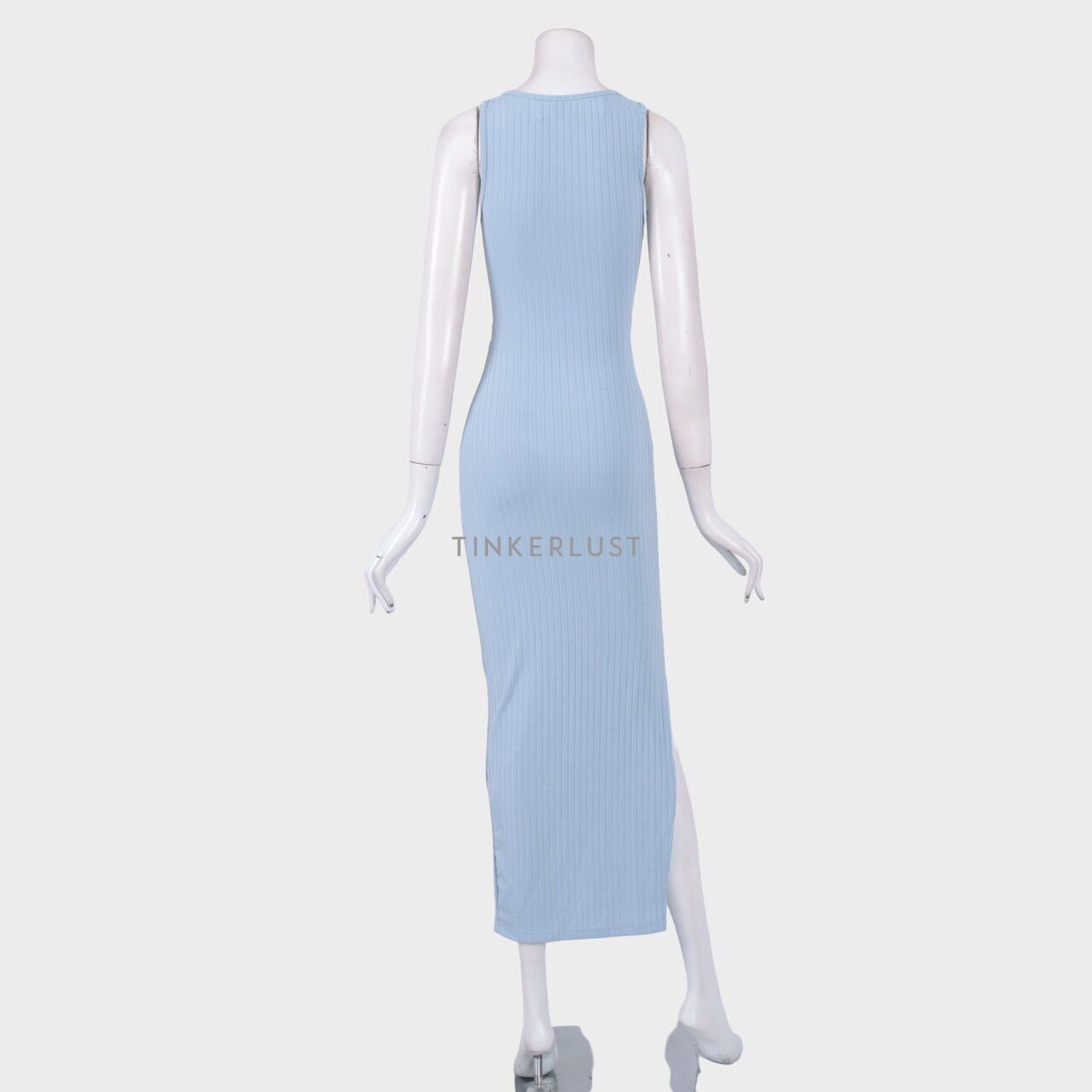 Love + Flair Blue Slit Long Dress
