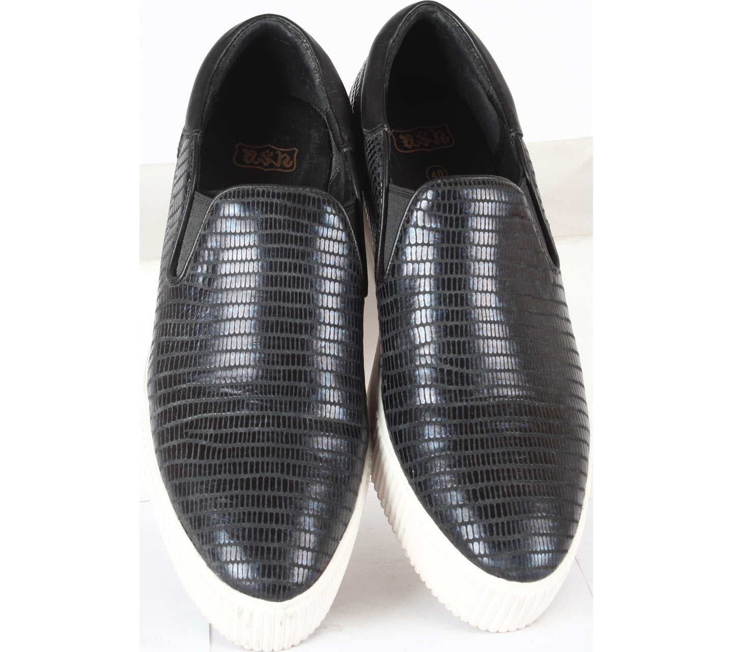 Ash Shoes Black Slip On Sneakers