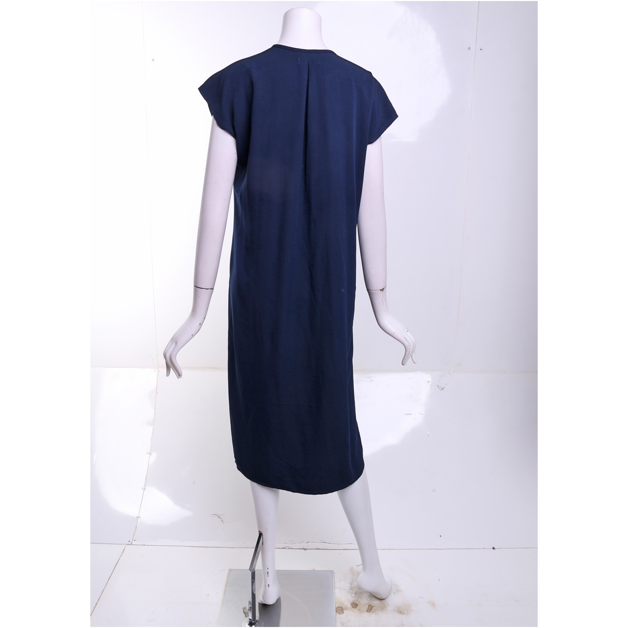 Milcah Dark Blue Midi Dress
