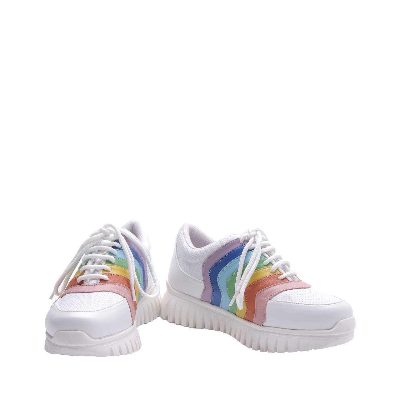 Up White Millie Wave Sneakers