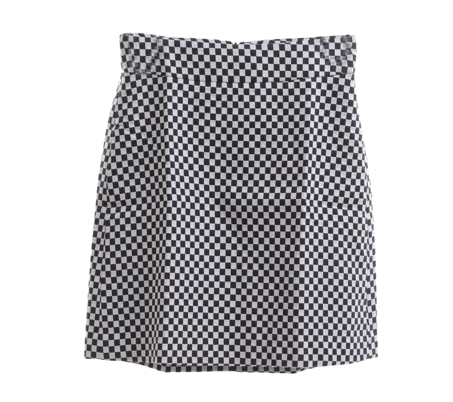 Zara Black & White Checkred Mini Skirt