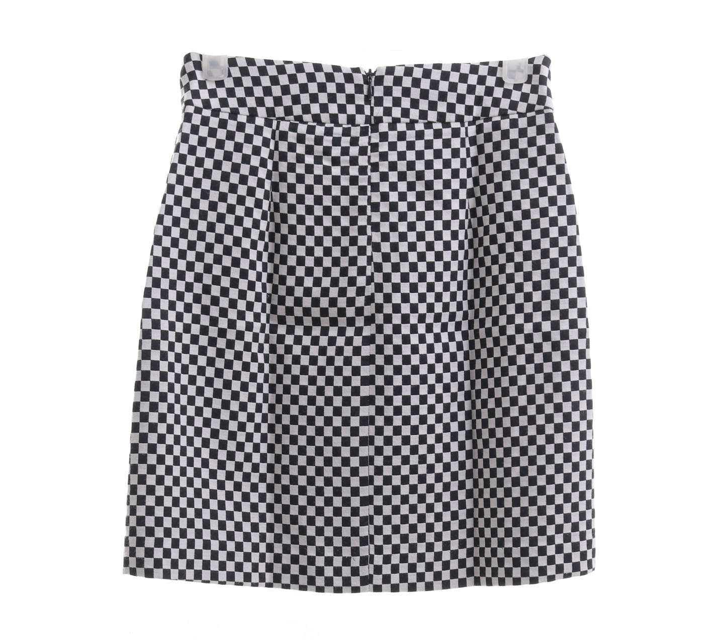Zara Black & White Checkred Mini Skirt