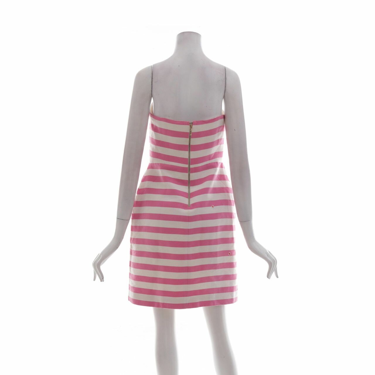 Kate Spade New York Pink & White Stripes Tube Mini Dress