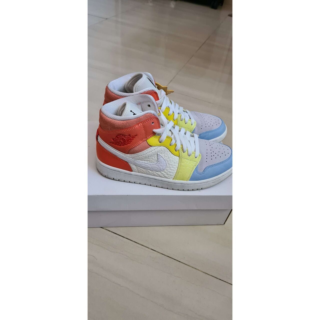 Air Jordan 1 Mid To My First Coach Multicolour Sneakers