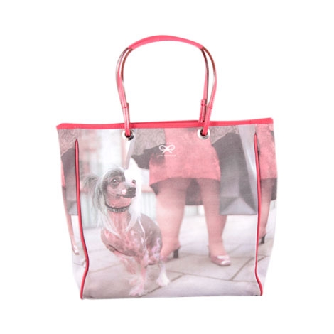 Anya Hindmarch Red Doggy Tote Bag
