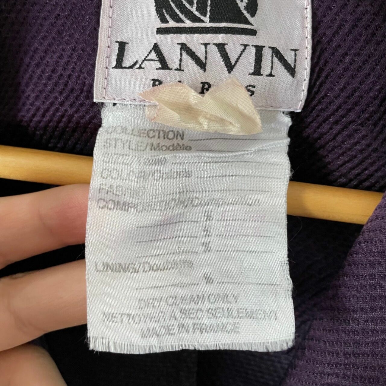 Lanvin Vintage Purple Blazer