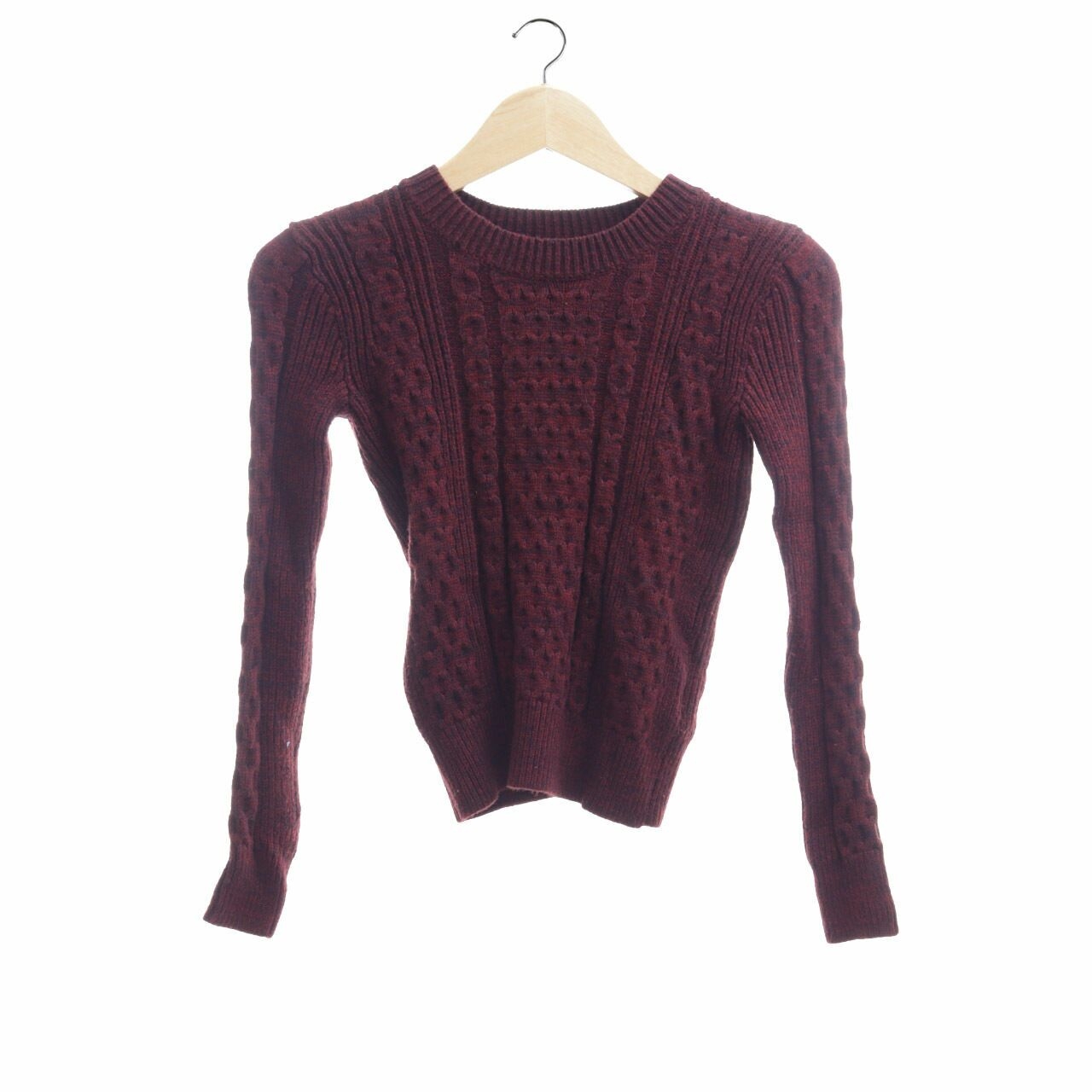 American Apparel Maroon Knit Sweater