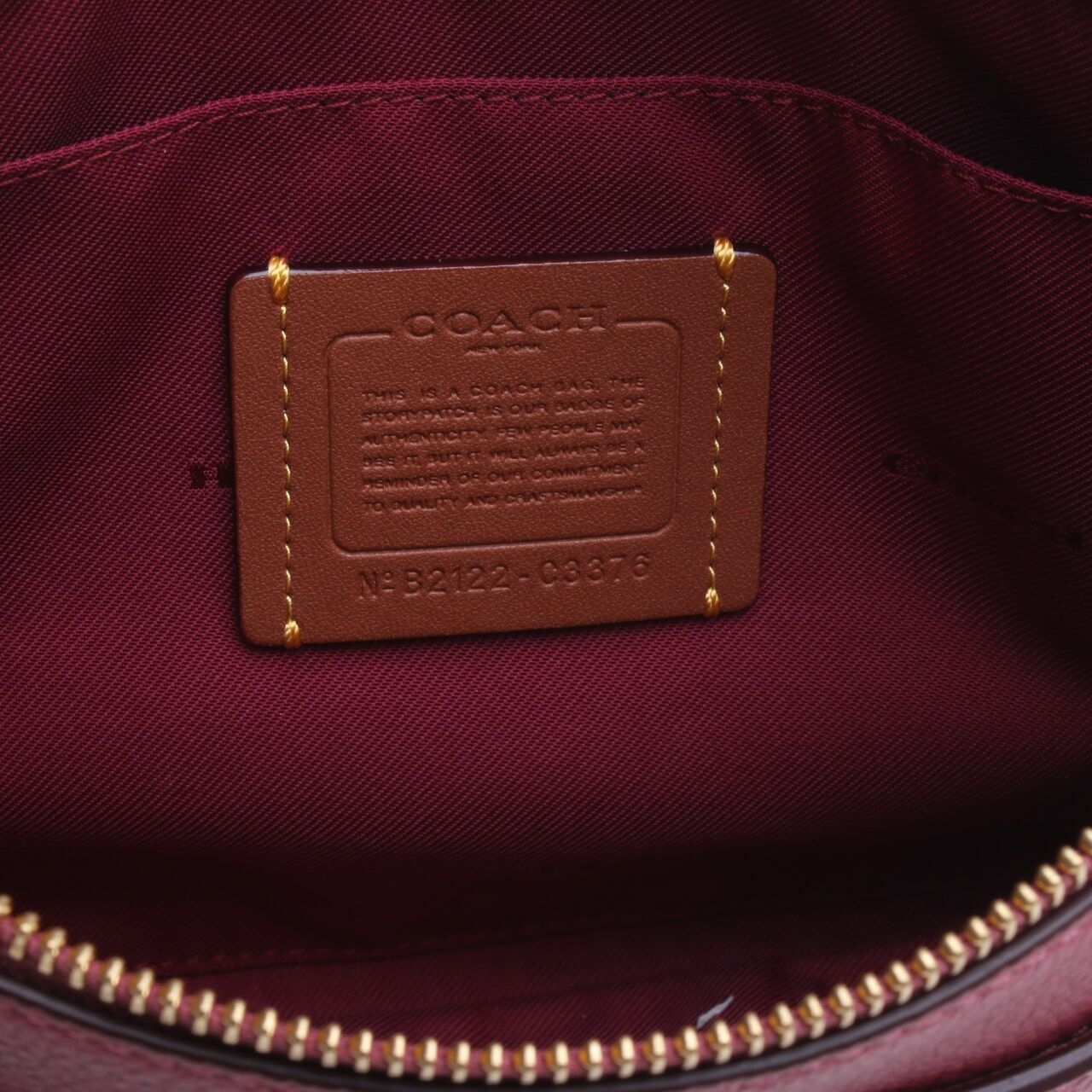 COACH C3376 Pebbled Leather Polly Crossbody Rouge