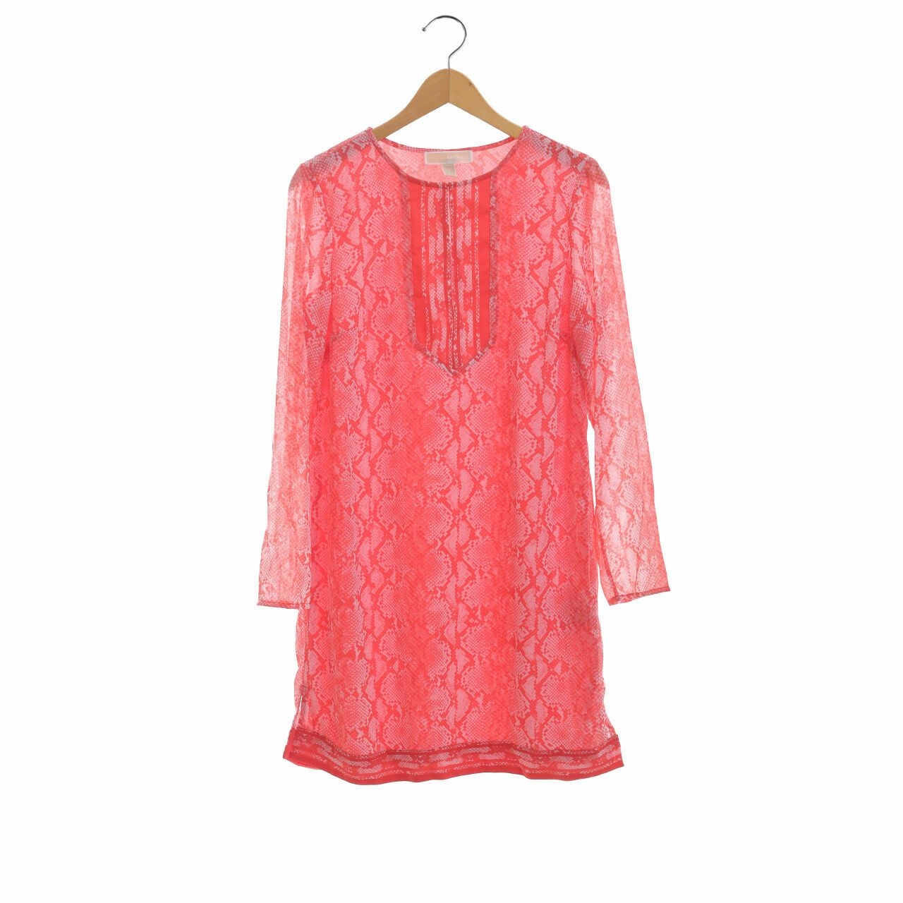 Michael Kors Pink Coral Mini Dress