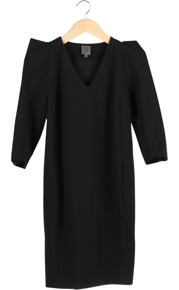 Black Basic Midi Dress