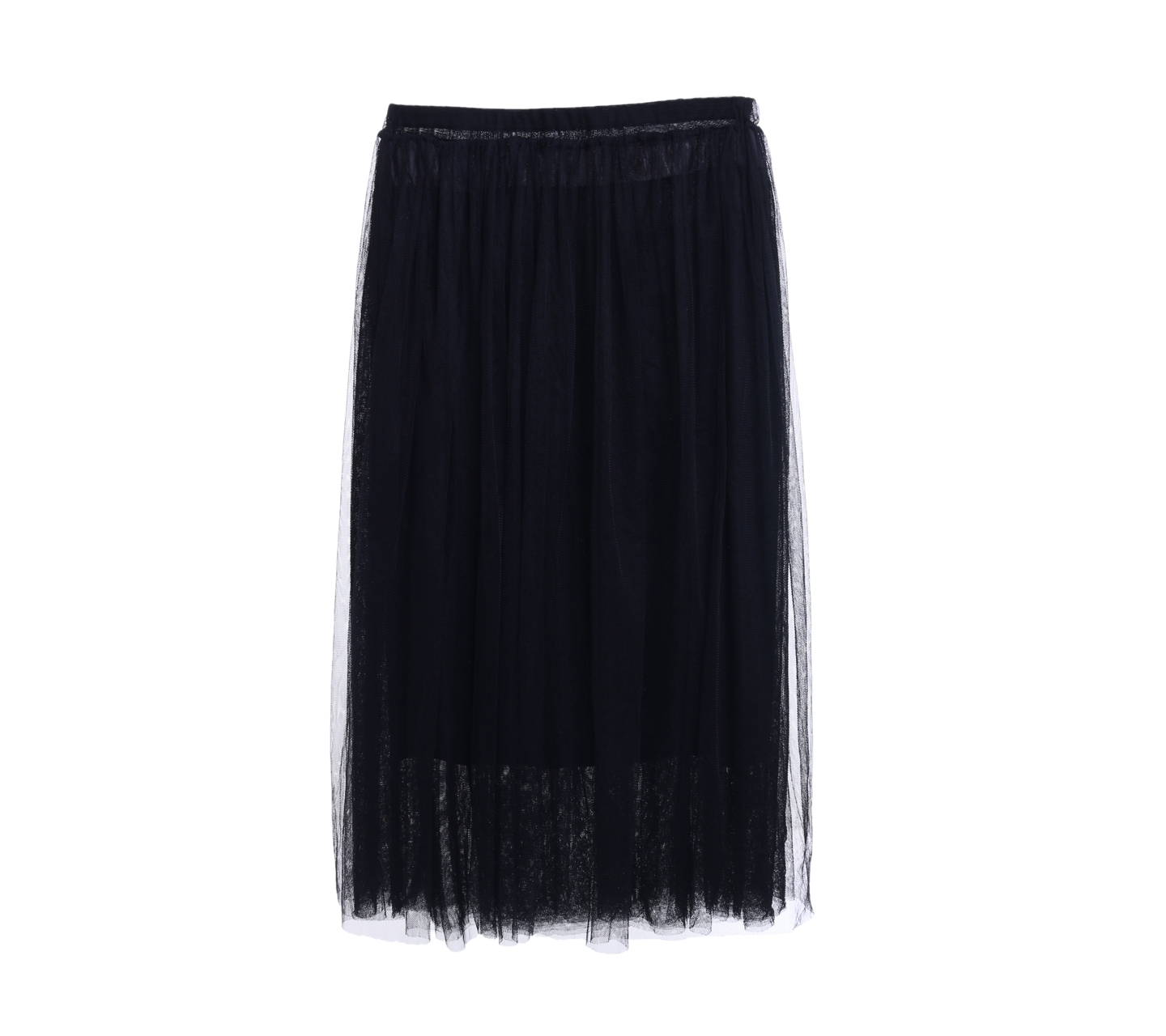 J.REP Black Tulle Midi Skirt