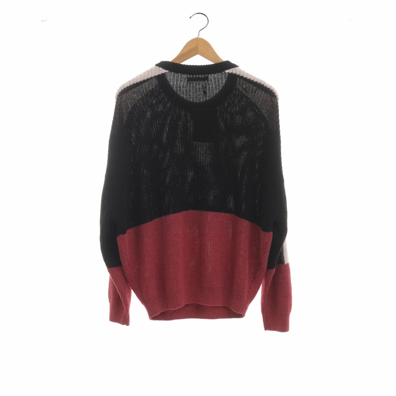 Pull & Bear Black & Red Sweater