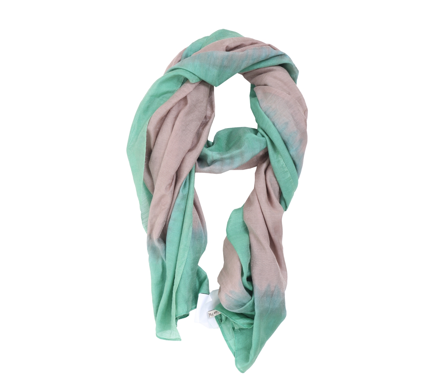 Dian pelangi green brown scarf