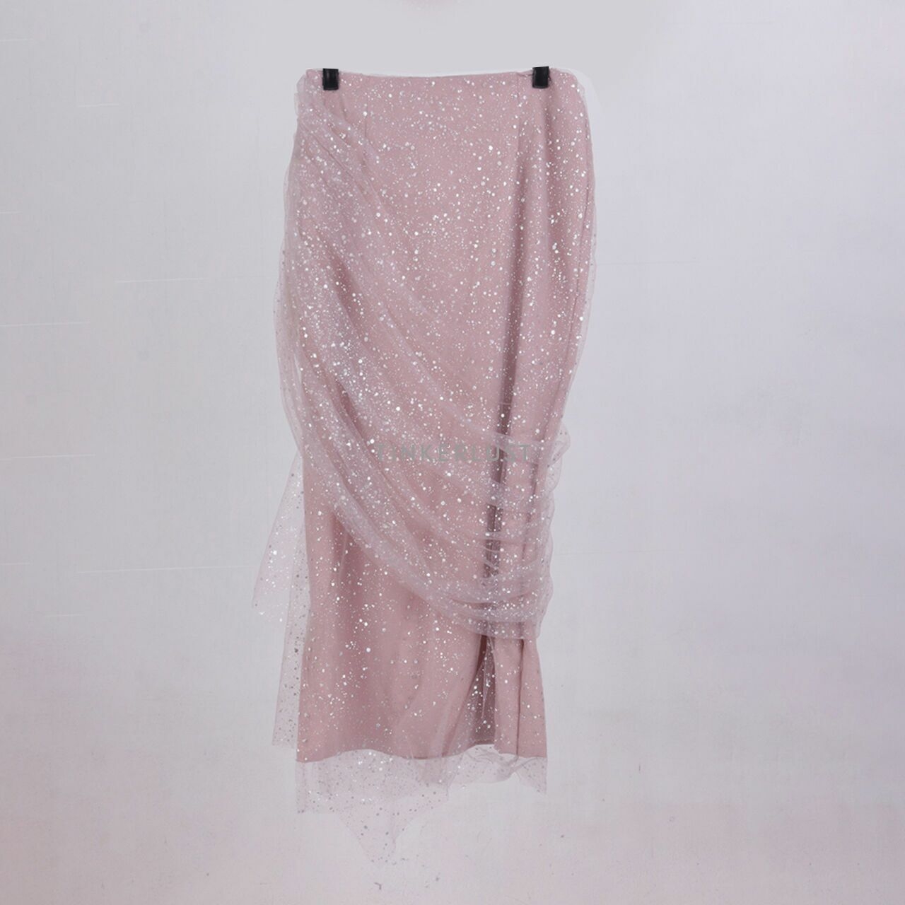 Touchup Atelier Dusty Pink Midi Skirt