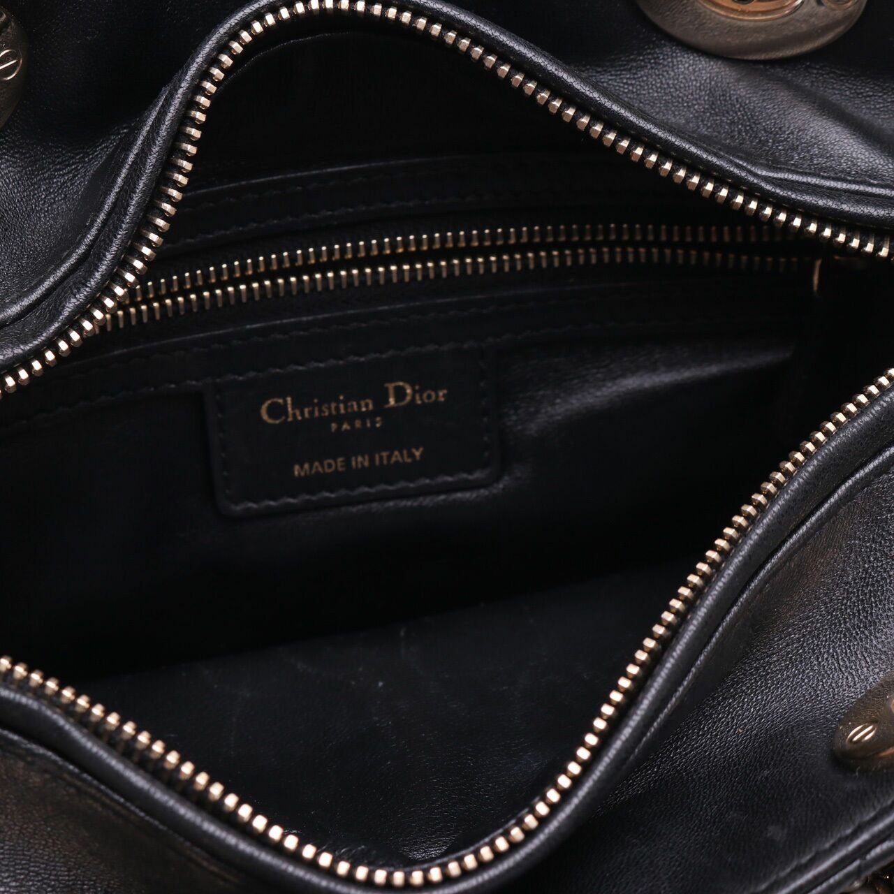 Christian Christian Dior Lady Christian Dior Black Satchel Bag