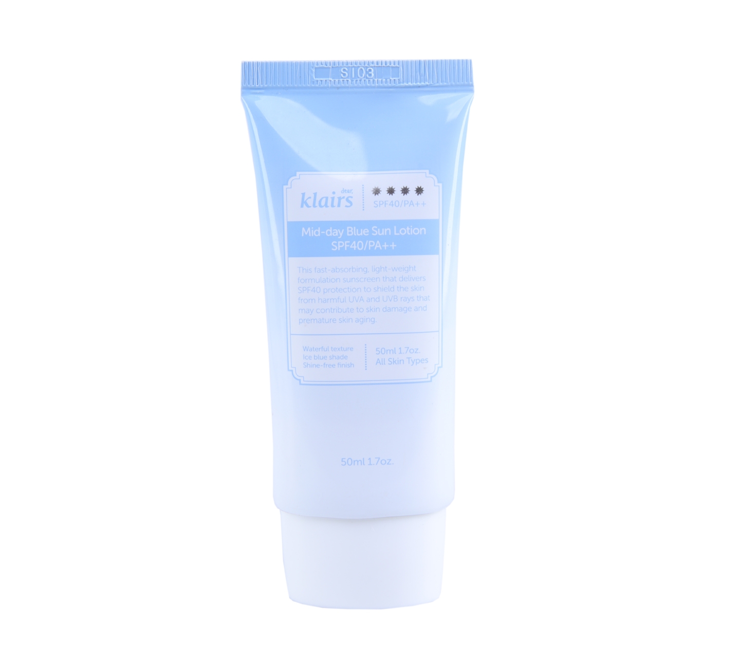 Klairs Mid-day Blue Sun Lotion SPF40/PA++ Faces