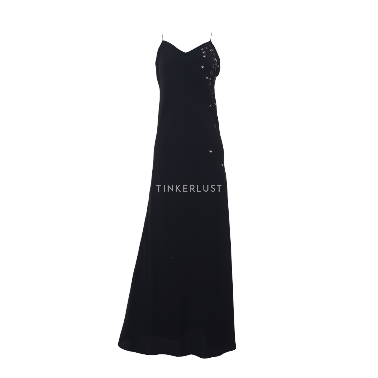 Stellarissa Black Slit Long Dress