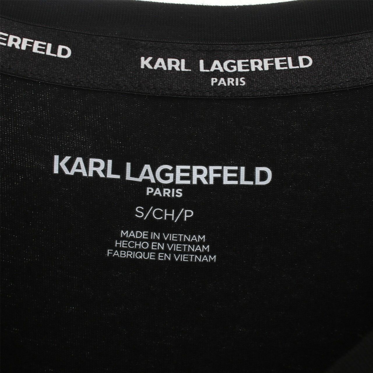 Karl Lagerfeld Paris Cat Doll Partner Personalized  Graphic Black Tshirt