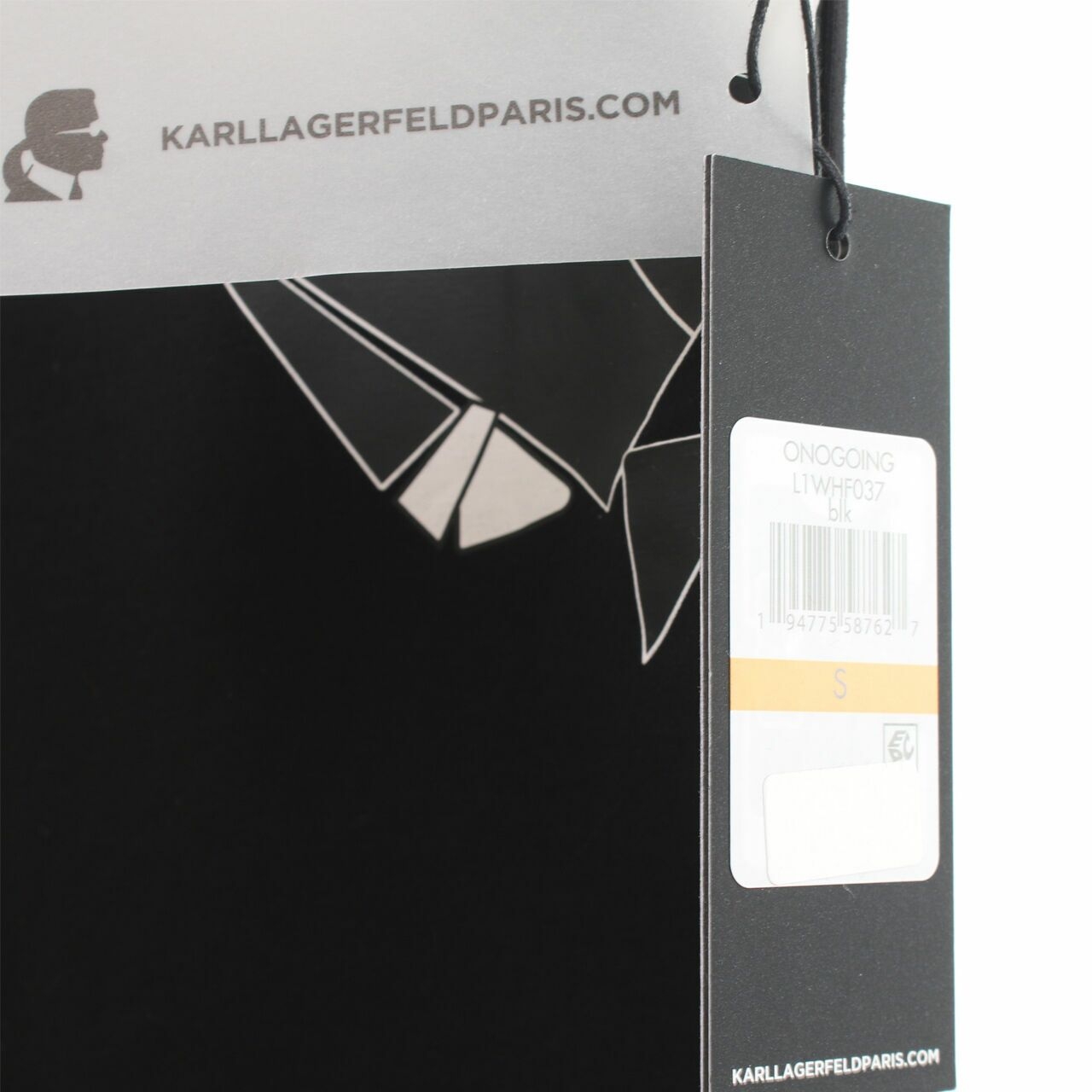 Karl Lagerfeld Paris Cat Doll Partner Personalized  Graphic Black Tshirt