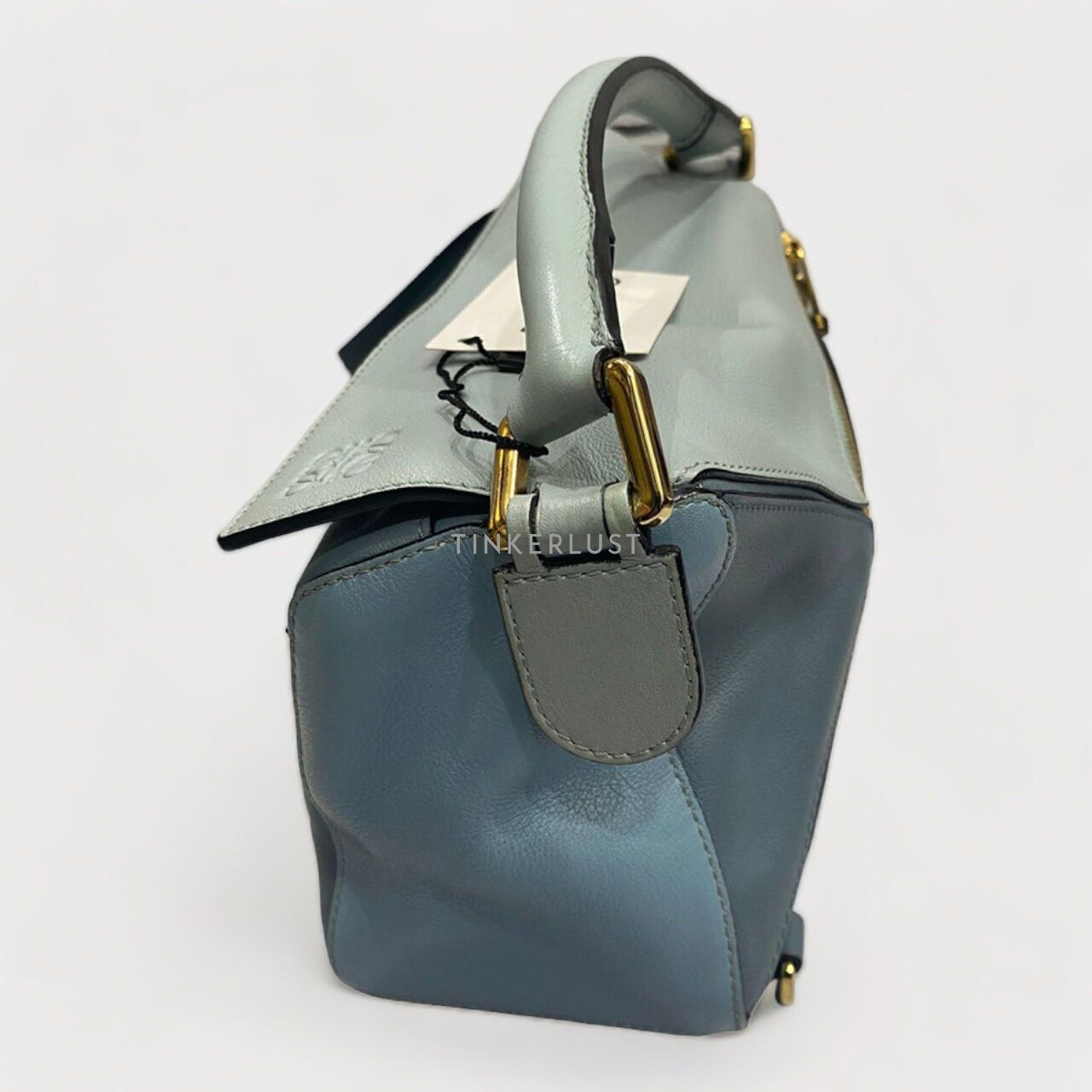 Loewe Puzzle Small Blue Multicolor GHW Satchel