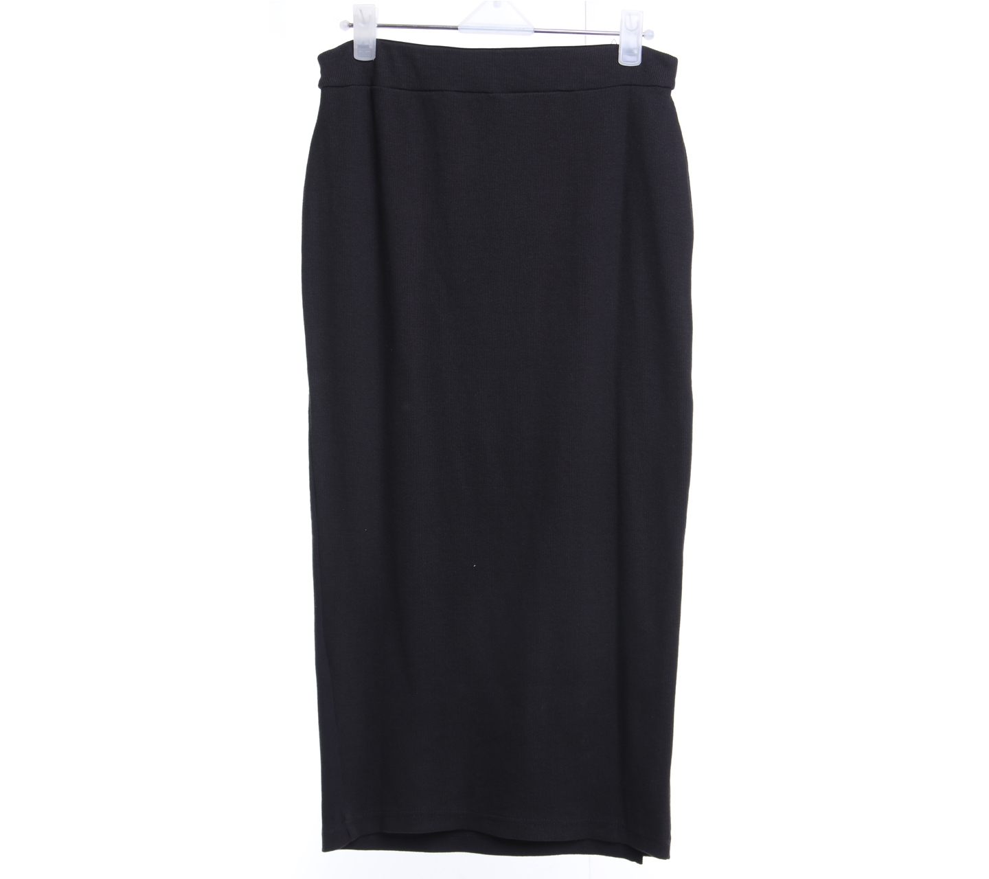 Wastu Black Slit Midi Skirt