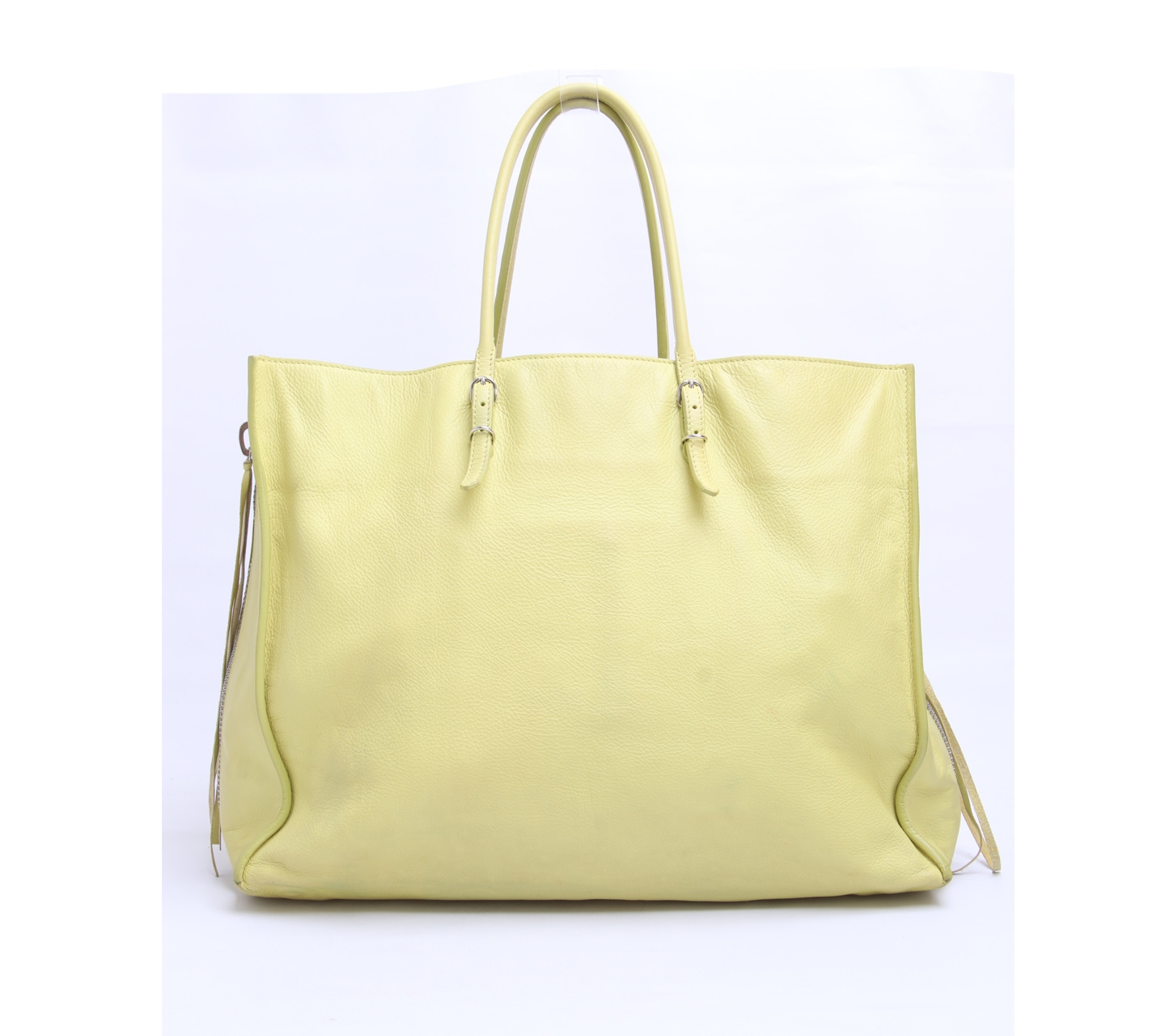 Balenciaga Yellow Papier Tote Bag