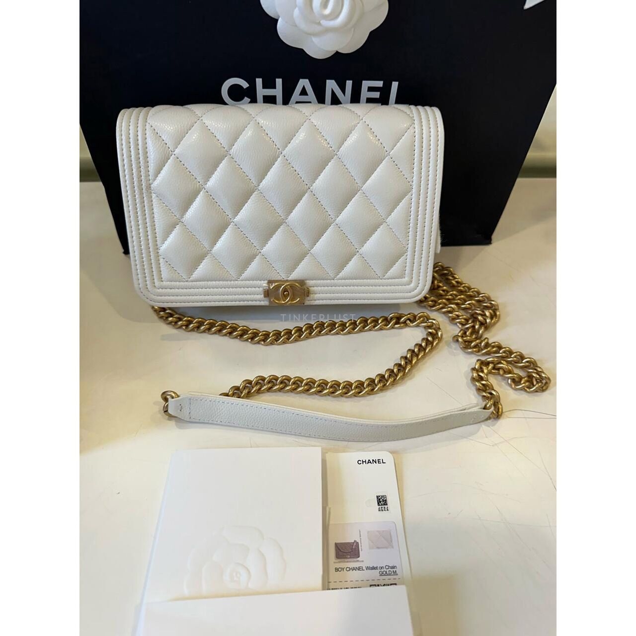 Chanel WOC Boy Caviar GHW Chip Sling Bag