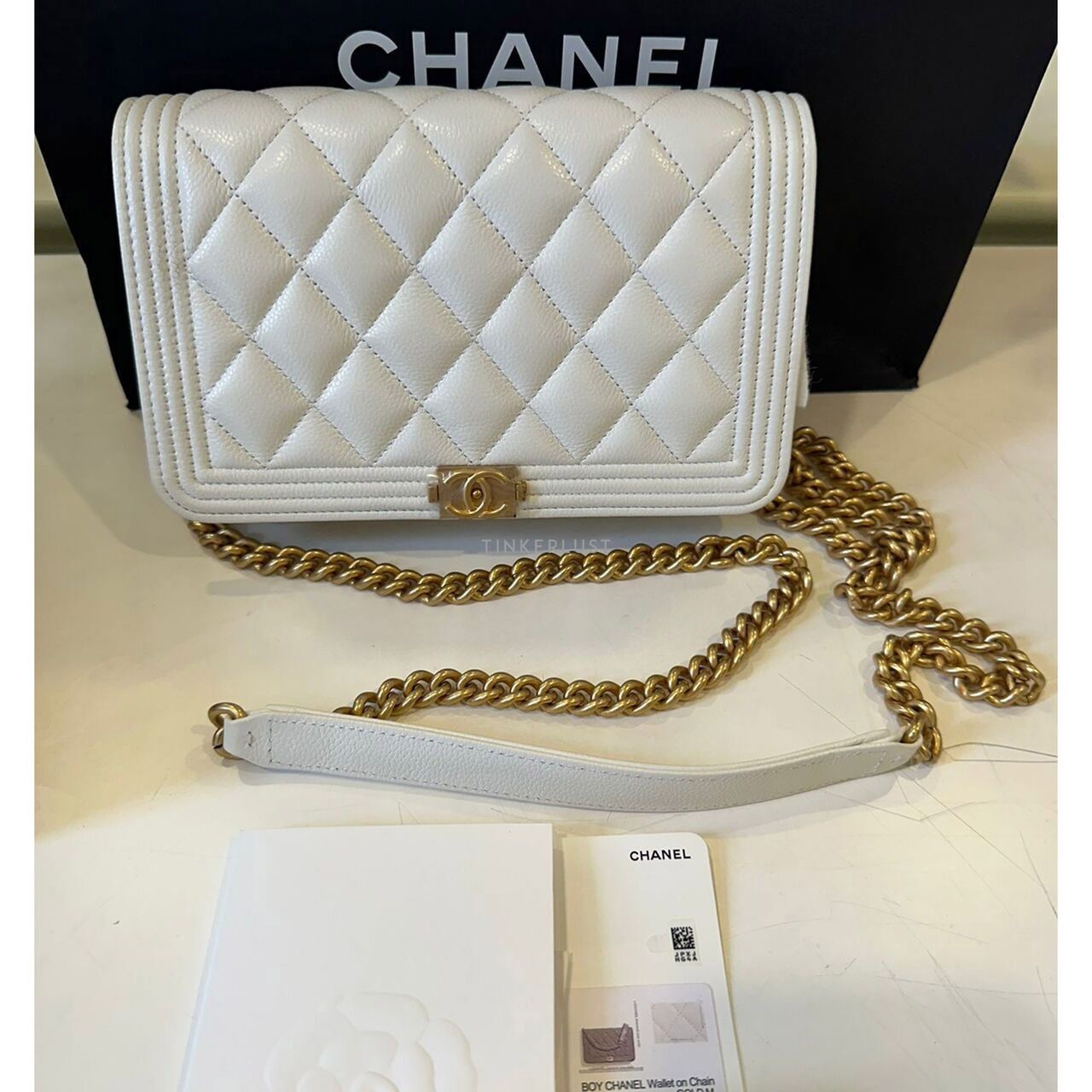 Chanel WOC Boy Caviar GHW Chip Sling Bag