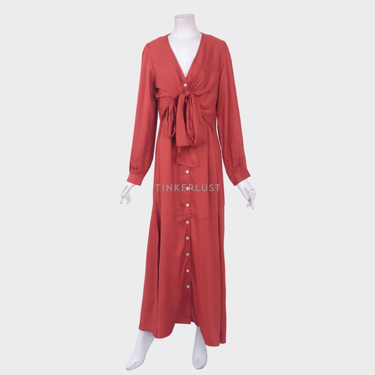 Eesome Brick Red Long Dress