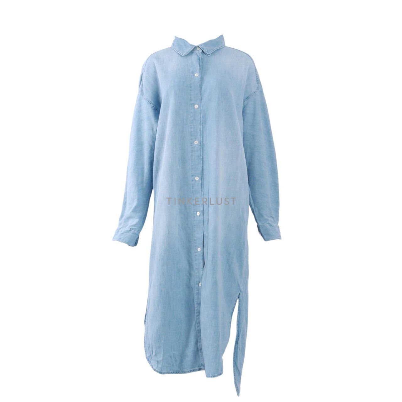 Zara Light Blue Washed Long Dress