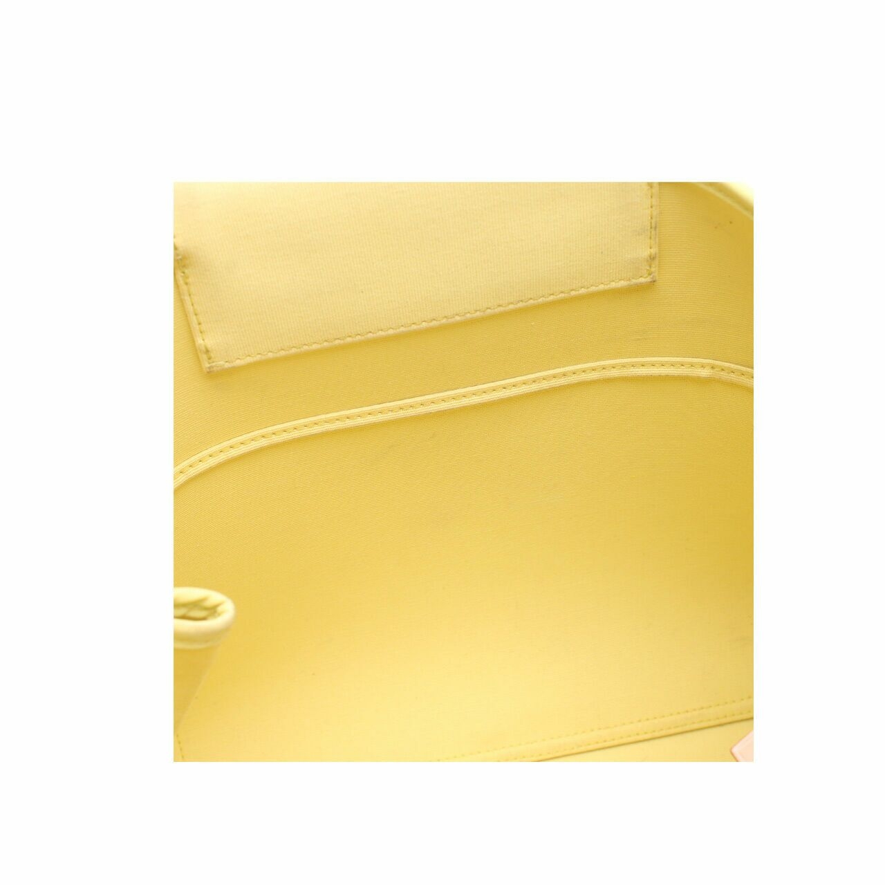 Hermes Cabag Canvas Yellow Satchel Bag
